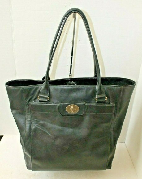 Kate Spade New York Black Cow Hide Leather Purse Large Tote
